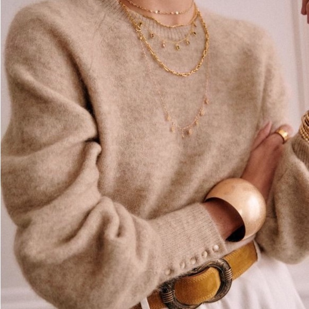 Sézane Louise Jumper in Beige
